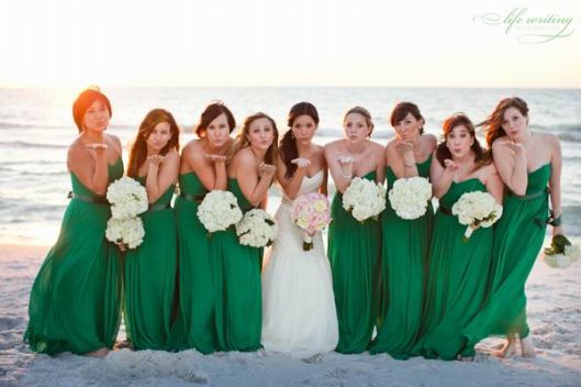 Green Bridesmaid Dressses